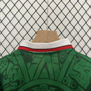 Conjunto Kit Infantil Seleção México Home 1998/99 - Aba Sport Retrô - Verde/Branca