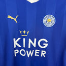 Camisa Leicester City Home 2015/16 - Puma Retrô Masculina - Azul/Branca