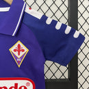 Conjunto Kit Infantil Fiorentina Home 1998/99 - Fila Retrô - Roxa/Branca