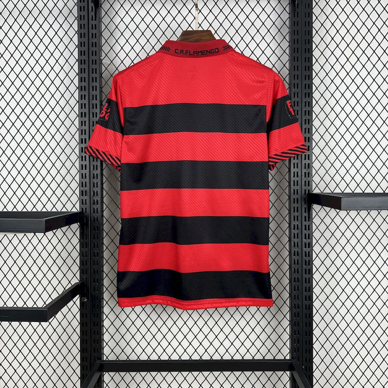 Camisa Flamengo 1995/96 - Retrô Masculina - Vermelha/Preta