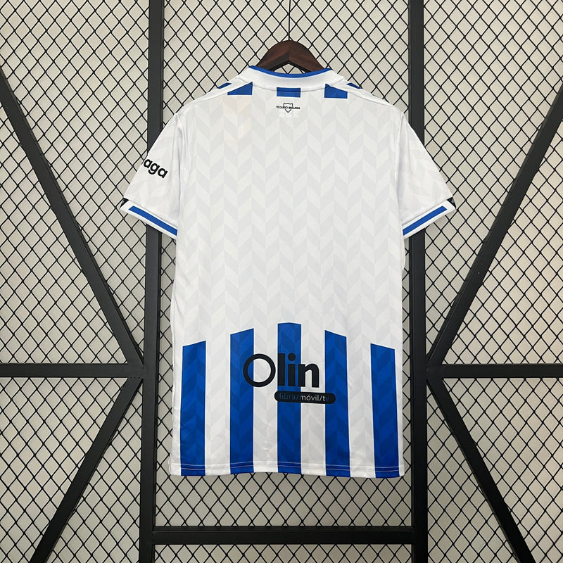 Camisa Malaga Edição Especial 2024/25 - Hummel Torcedor Masculina - Branca/Azul