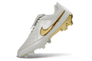Chuteira Campo Nike Tiempo Legend - Branca/Dourada