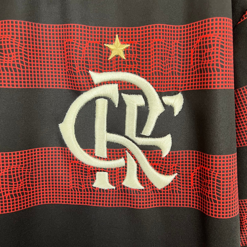 Camisa Flamengo Home 2019/20 - Adidas Retrô Masculina - Vermelha/Preta