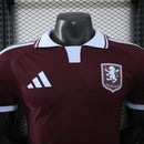 Camisa Aston Villa Home 2026/27 - Adidas Jogador Masculina - Bordo/Azul