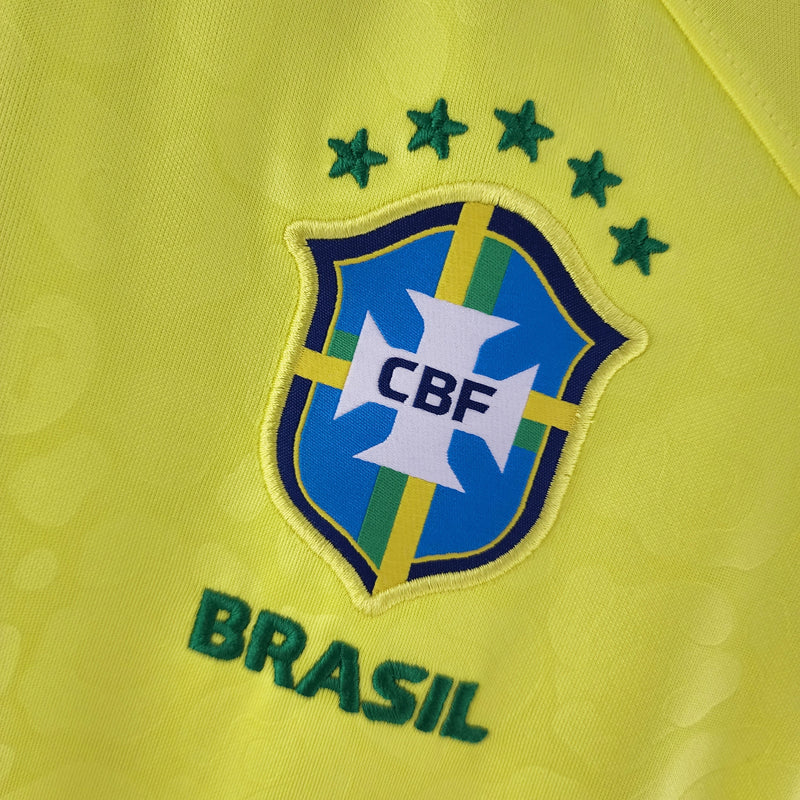 Camisa Seleção Brasil Home 2022 - Nike Torcedor Feminina - Amarela/Verde