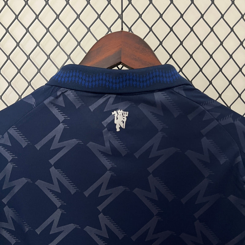 Camisa Manchester United Away 2024/25 - Adidas Torcedor Masculina - Azul