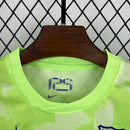 Conjunto Kit Infantil Barcelona Third Edição Travis Scott 2024/25 - Nike Torcedor - Verde/Azul