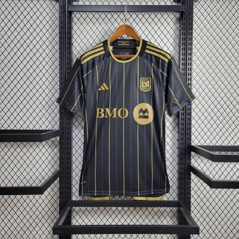 Camisa Los Angeles FC Home 2024/25 - Adidas Torcedor Masculina - Preta/Dourada