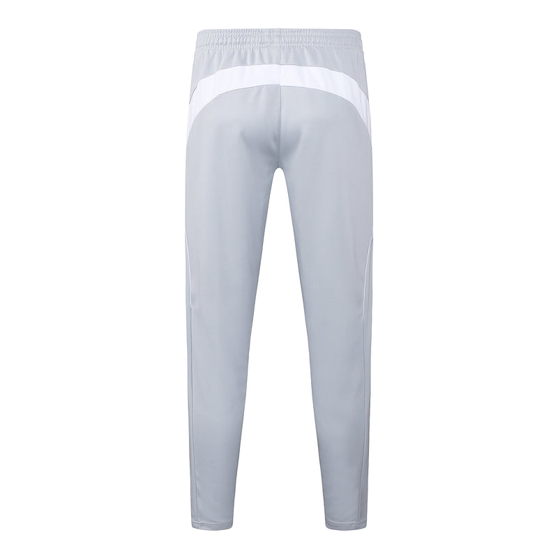 Conjunto Half Ziper Real Madrid 2025/26 - Adidas Jaqueta + Calça - Branca/Cinza
