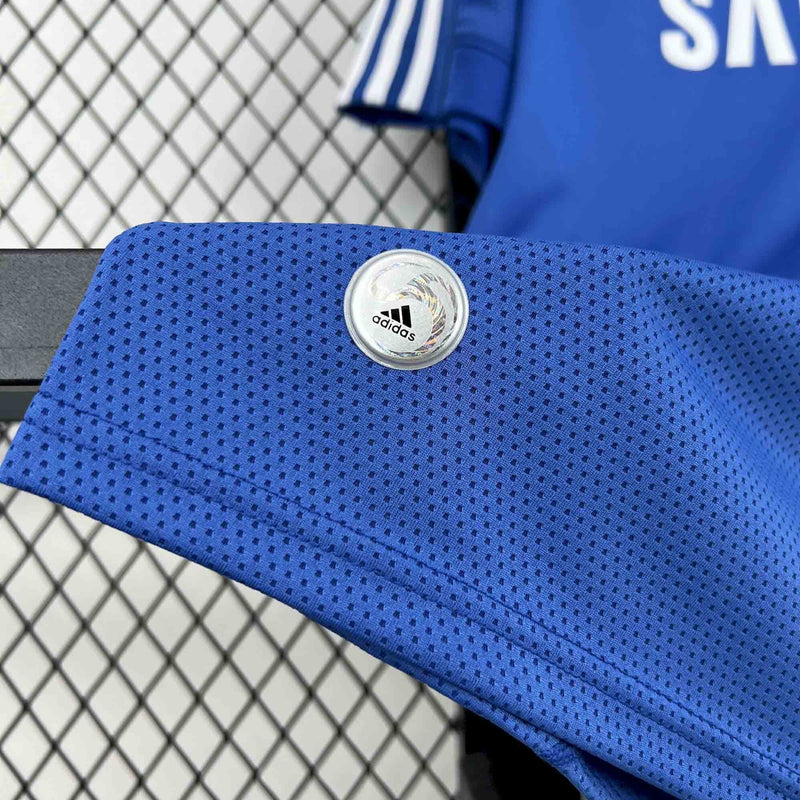 Camisa Chelsea Home 2009/10 - Adidas Retrô Masculina - Azul/Branca