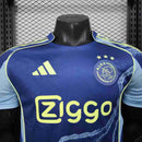 Camisa Ajax Away 2025/26 - Adidas Jogador Masculina - Azul/Amarela