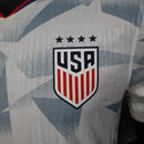 Camisa Seleção EUA Home 2025/26 - Nike Jogador Masculina - Branca/Cinza