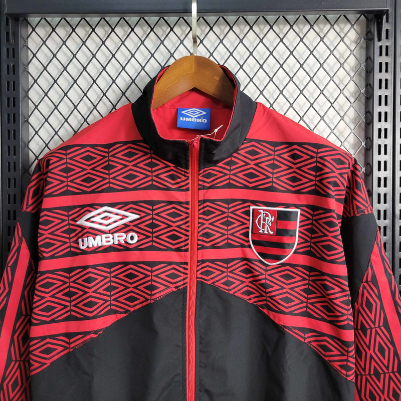 Jaqueta Corta Vento Flamengo Umbro - Vermelha/Preta