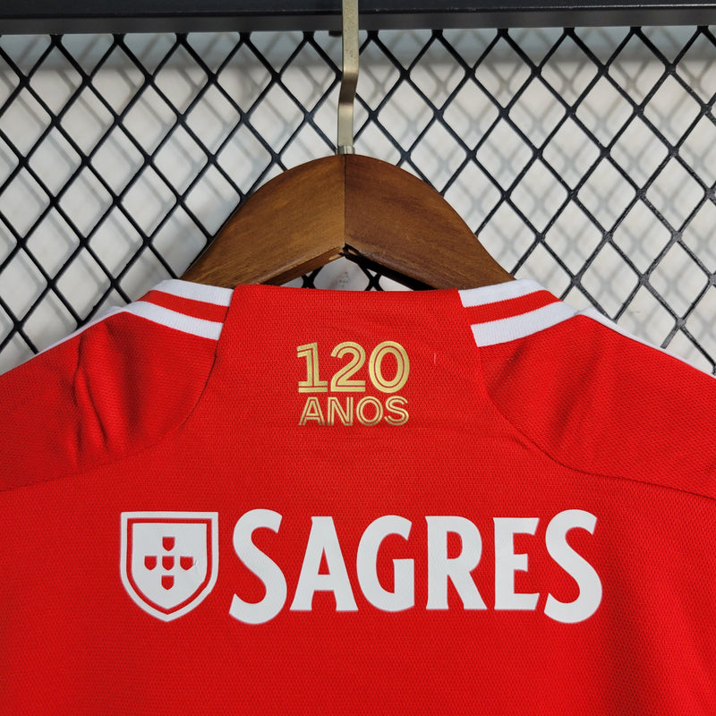 Kit Infantil Benfica Home 2023/24 - Adidas Torcedor - Vermelha/Branca
