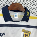 Camisa Seleção Escócia Away 1988\91 - Umbro Retrô Masculina - Branca/Amarela