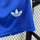 Conjunto Kit Infantil Real Madrid Third 2025/26 - Adidas Torcedor - Azul/Branca