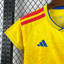 Conjunto Kit Infantil Seleção Colômbia Home 2026/27 - Adidas Torcedor - Amarela/Azul