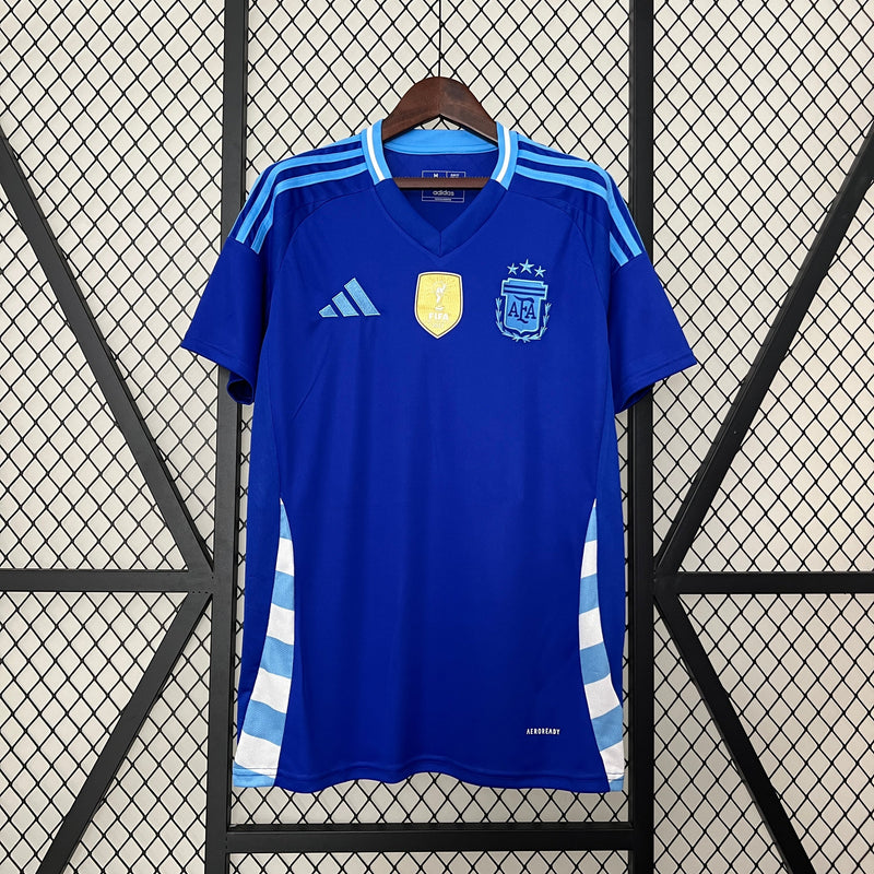 Camisa Seleção Argentina Away 2024/25 - Adidas Torcedor Masculina - Azul/Branca