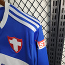 Camisa Palmeiras Manga Longa 2014/15 - Adidas Retrô Masculina - Azul/Branca