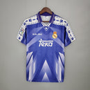 Camisa Real Madrid Away 1996/97 - Kelme Retrô Masculina - Roxa/Branca