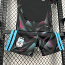 Conjunto Kit Infantil Seleção Argentina Goleiro 2026/27 - Adidas Torcedor - Preta/Azul