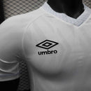 Camisa Santos Home 2025/26 - Umbro Jogador Masculina - Branca/Preta