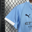 Conjunto Kit Infantil Manchester City Home 2025/26 - Puma Torcedor - Azul/Branca