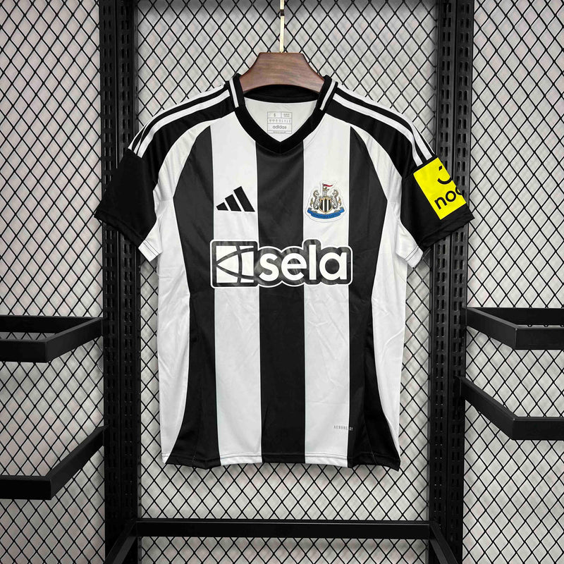 Camisa NewCastle Home 2024/25 - Adidas Torcedor Masculina - Preta/Branca