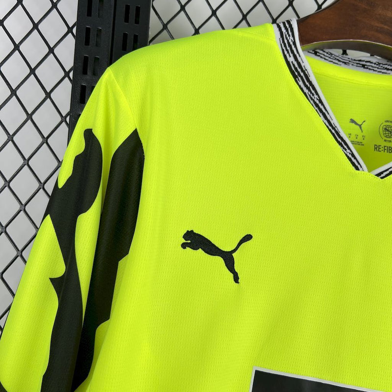 Camisa Manga Longa Borussia Dortmund Edição Especial 2025/26 - Puma Torcedor Masculina - Amarela/Preta