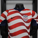 Camisa Seleção EUA Home 2026/27 - Nike Jogador Masculina - Branca/Vermelha
