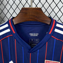 Camisa Pronta Entrega Lyon Away 2025/26 - Adidas Torcedor Masculina - Azul/Vermelha
