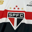 Camisa Pronta Entrega São Paulo Home 2025/26 - New Balace Torcedor Masculina - Branca/Preta