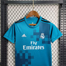 Conjunto Kit Infantil Real Madrid Third 2017/18 - Adidas Retrô - Azul