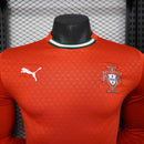 Camisa Manga Longa Seleção Portugal Home 2025/26 - Puma Jogador Masculina - Vermelha