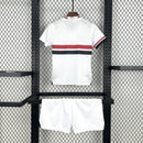 Conjunto Kit Infantil São Paulo Home 2025/26 - New Balance Torcedor - Branca/Vermelha