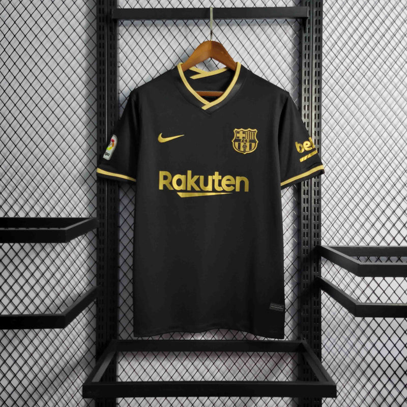camisa-masculina-barcelona-barca-away-reserva-2-2020-21-nike-torcedor-preto-preta-dourado-dourada-dorada-dorado-rakuten-unicef-fcb-messi-neymar-suarez