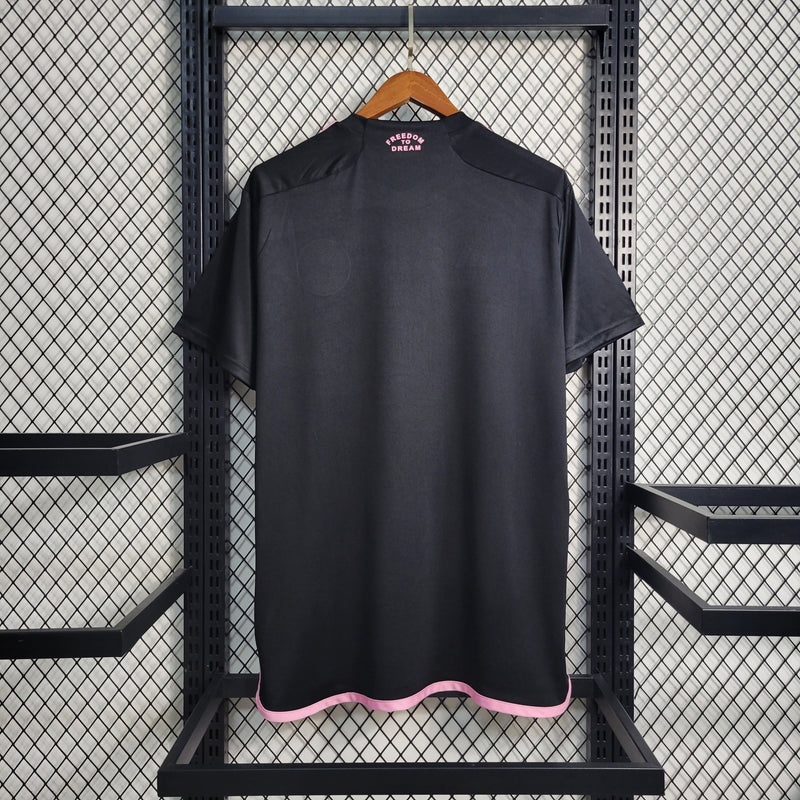Camisa Inter Miami Away 2023/24 - Adidas Torcedor  Masculina - Preta/Rosa