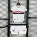 Conjunto Kit Infantil São Paulo Home 2025/26 - New Balance Torcedor - Branca/Vermelha