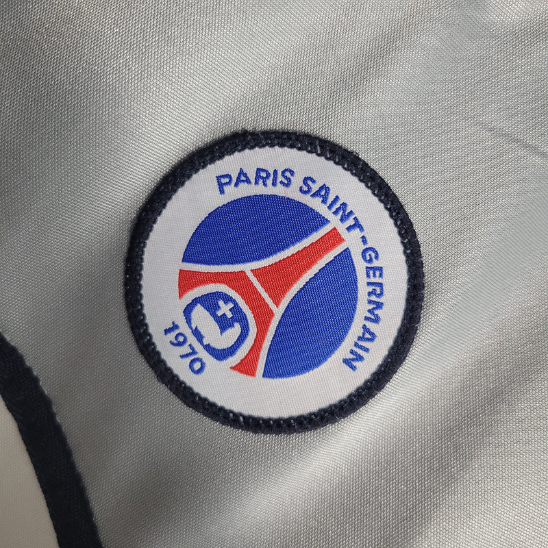 Camisa PSG Away 2000 - Nike Retrô Masculina - Cinza/Branca