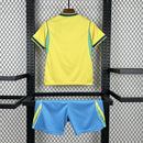 Conjunto Kit Infantil Seleção Brasil Home 2026/27 - Nike Torcedor - Amarela/Verde
