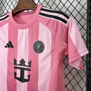 Conjunto Kit Infantil Inter Miami Home 2025/26 - Adidas Torcedor - Rosa/Preta