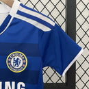 Conjunto Kit Infantil Chelsea Home 2011/12 - Adidas Retrô - Azul/Branca