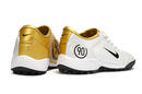 Chuteira Society Pronta Entrega Nike Total 90 - Dourado/Prata
