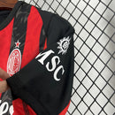 Camisa Pronta Entrega AC Milan Home 2025/26 - Puma Torcedor Masculina - Vermelha/Preta