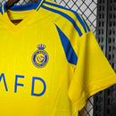 Camisa Pronta Entrega Al-Nassr Home 2024/25 - Adidas Torcedor Masculina - Amarela/Azul