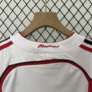 Conjunto Kit Infantil AC Milan Away 2006/07 - Adidas Retrô - Branca/Vermelha