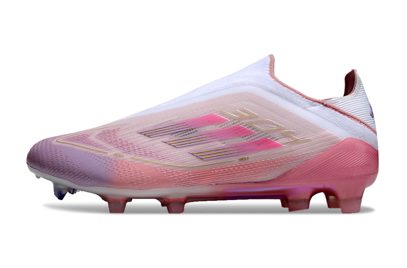 Chuteira F50 - Adidas Yamal FG - Bege/Rosa