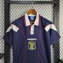 Camisa Seleção Escócia Home 1996\98 - Umbro Retrô Masculina - Azul/Branca
