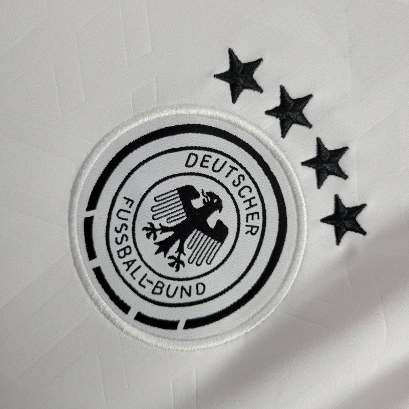 Camisa Seleção Alemanha Home 2024/25 - Adidas Torcedor Masculina - Branca/Preta