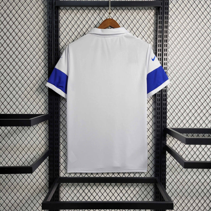 Camisa Seleção Brasil 2004/06 - Nike Retrô Masculina - Branca/Azul